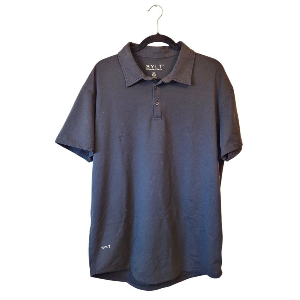 Bylt Premium Basics Lux Black Classic Polo Shirt Men's Size XL